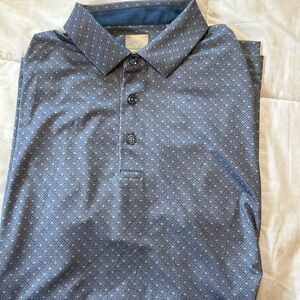 NWOT. Men’s Large Callaway Opti-Dry, Golf Shirt. Blueish-Grey, White and Pink.